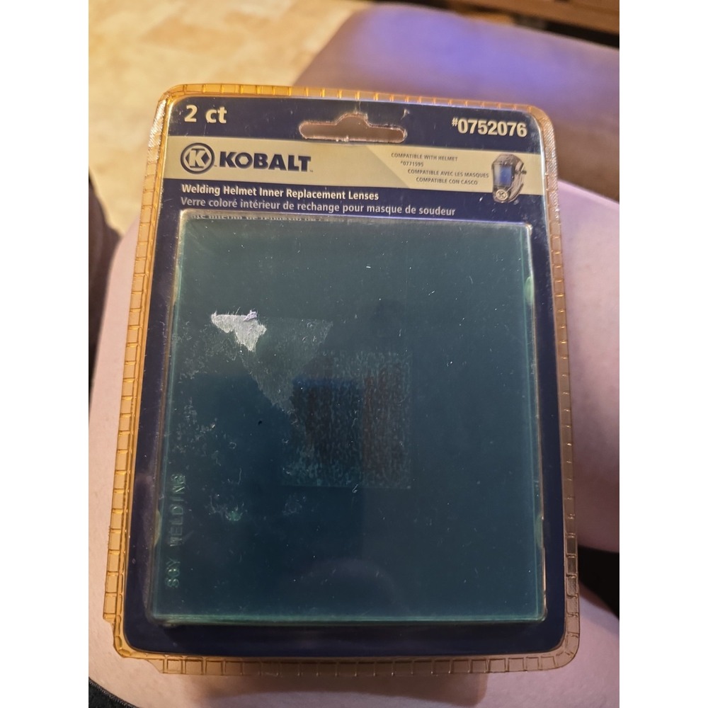 KOBALT Welding Helmet Inner Replacement Lenses, Helmet #0752076 2 Ct New Sealed